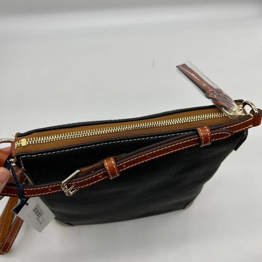 Dooney & Bourke Pebble Leather Crossbody Purse Black